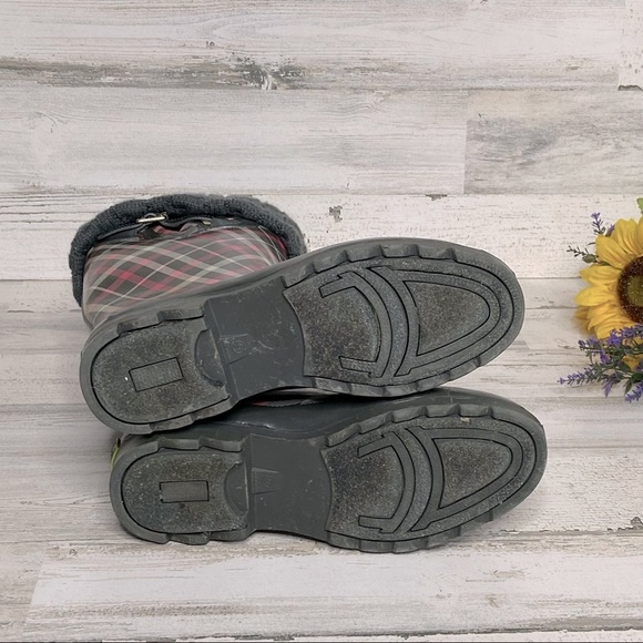 Western Chief Charcoal Villa Plaid Rain Boots - Picture 8 of 11